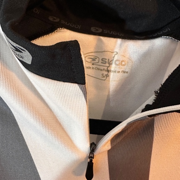 SUGOI Cycling Quarter-Zip SleevelessTop White Multi; Women's Small (6-8) - Picture 7 of 9